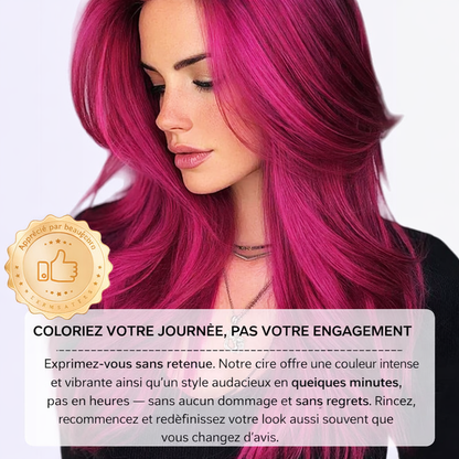 Cire Coiffante Colorante Temporaire pour le Styling des Cheveux