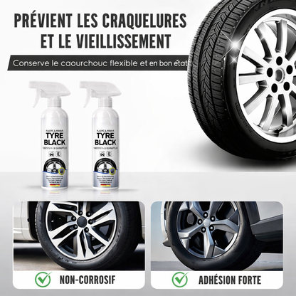Spray Rénovateur Brillance Noire & Protection Longue Durée pour Pneus