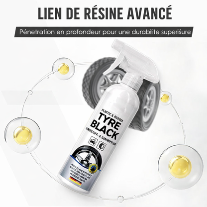 Spray Rénovateur Brillance Noire & Protection Longue Durée pour Pneus