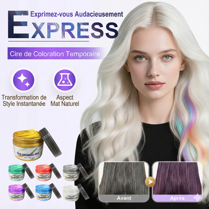 Cire Coiffante Colorante Temporaire pour le Styling des Cheveux
