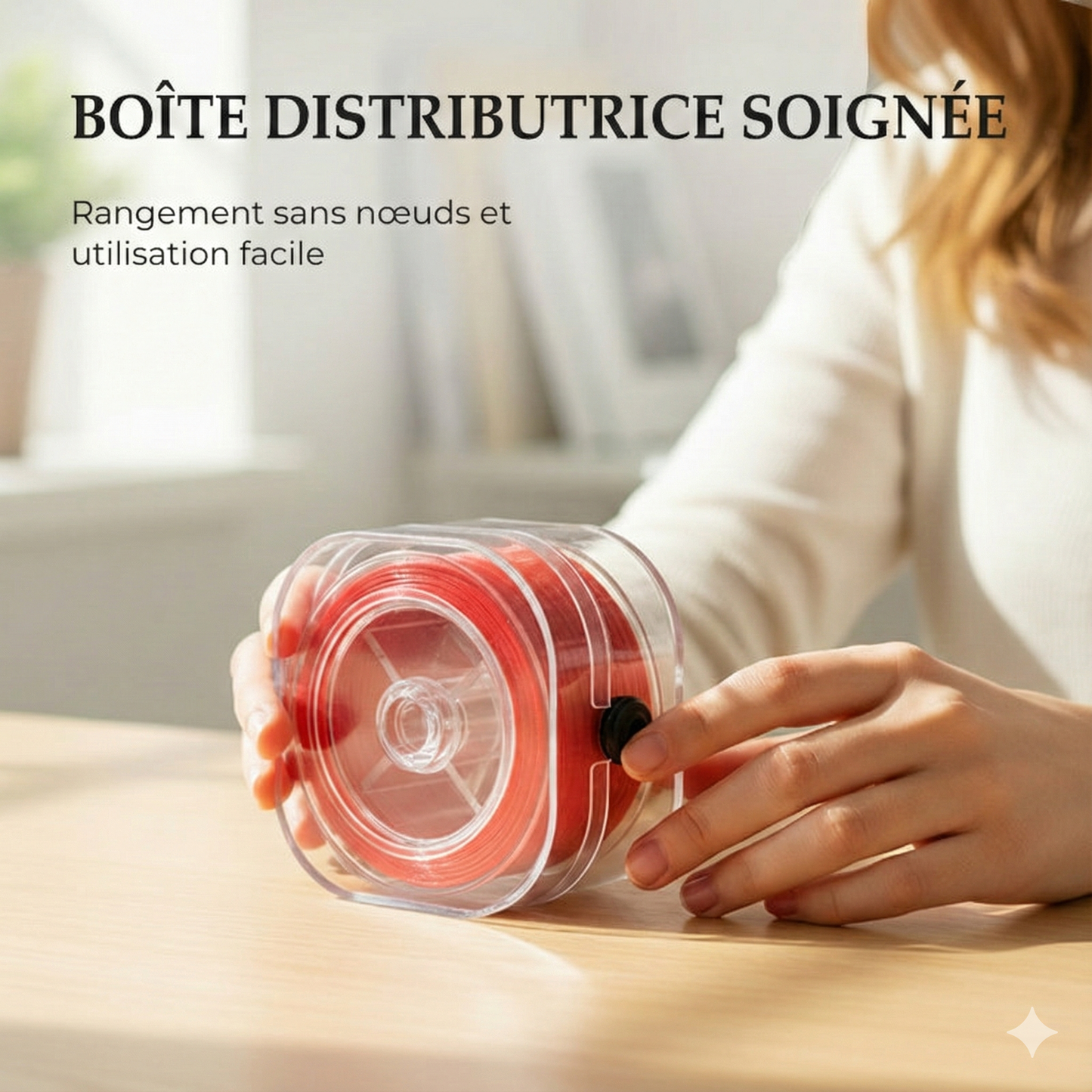 Fil Élastique Plat Haute Élasticité pour Perles