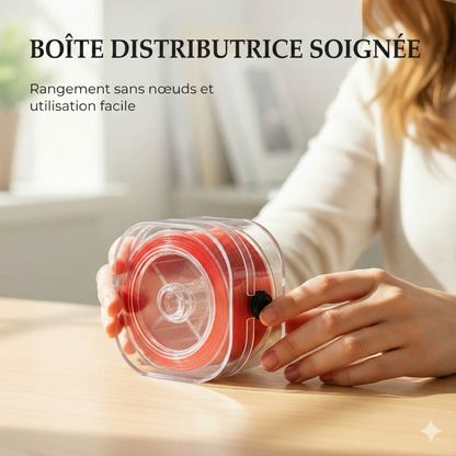 Fil Élastique Plat Haute Élasticité pour Perles