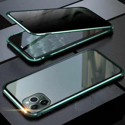 Coque de Téléphone Anti-Espion 360° avec Verre Trempé Transparent