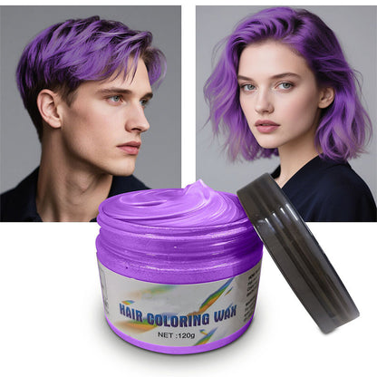Cire Coiffante Colorante Temporaire pour le Styling des Cheveux
