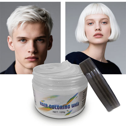 Cire Coiffante Colorante Temporaire pour le Styling des Cheveux