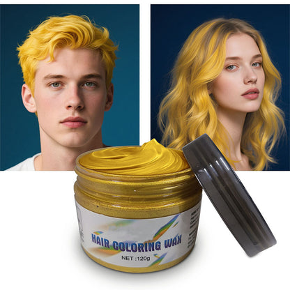 Cire Coiffante Colorante Temporaire pour le Styling des Cheveux