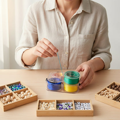 Fil Élastique Plat Haute Élasticité pour Perles