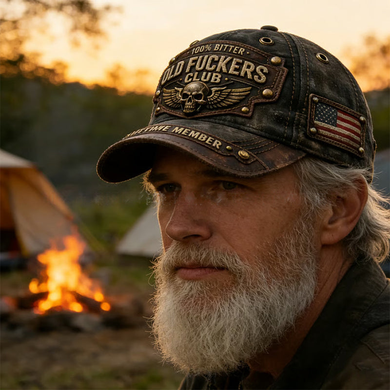 Casquette Vintage Brodée Old Fuckers Club